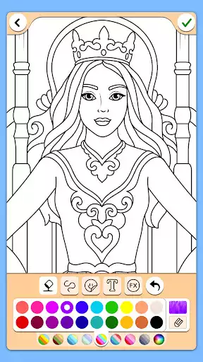 Play Princess Coloring Game