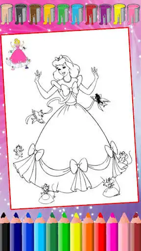 Play Princess Coloring, Princess Coloring Pages. as an online game Princess Coloring, Princess Coloring Pages. with UptoPlay