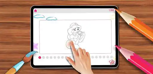 Play Princess Doll Coloring Book as an online game Princess Doll Coloring Book with UptoPlay
