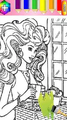 Play Princess girl coloring book