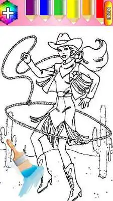 Play Princess girl coloring book