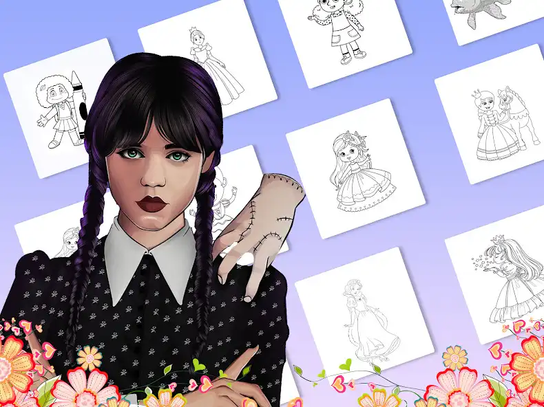 Play Princess Girl Coloring Drawing as an online game Princess Girl Coloring Drawing with UptoPlay