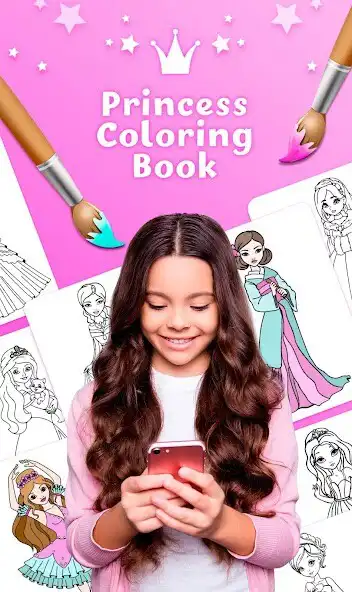 Play Princess Girls Coloring Book  and enjoy Princess Girls Coloring Book with UptoPlay