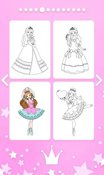Play Princess Girls Coloring Book as an online game Princess Girls Coloring Book with UptoPlay