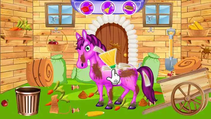 Play Princess Horse Cleanup and Care