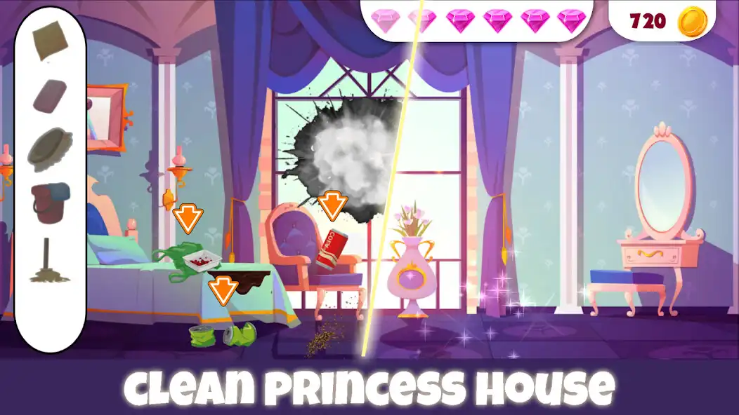 Play Princess House Cleaning Game  and enjoy Princess House Cleaning Game with UptoPlay