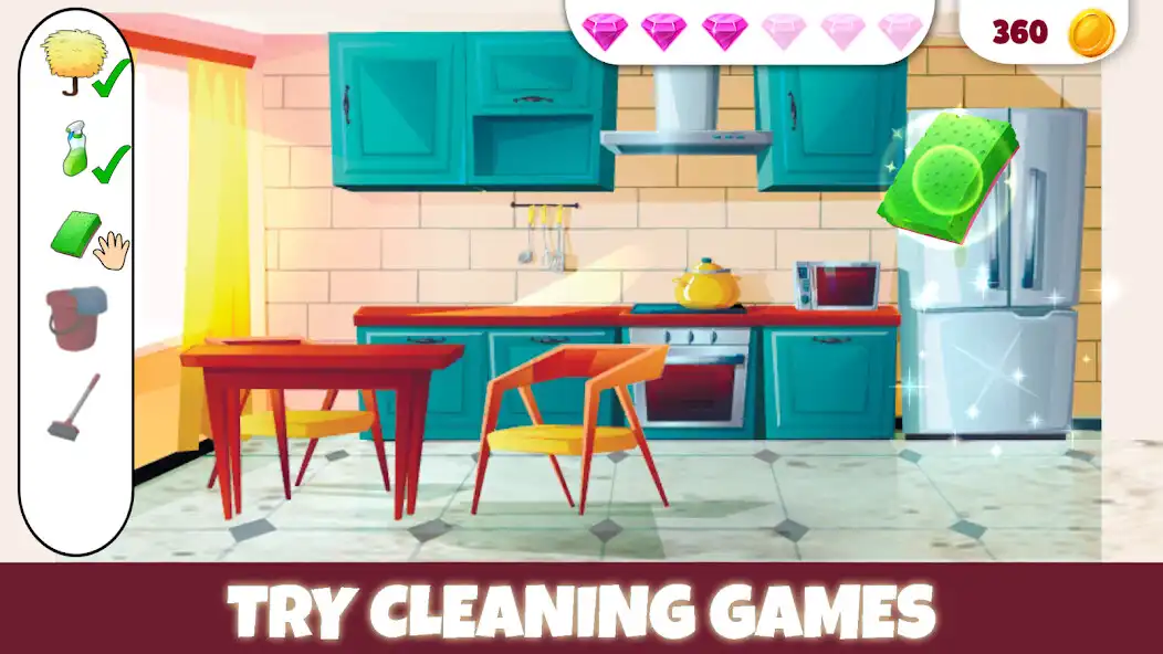 Play Princess House Cleaning Game as an online game Princess House Cleaning Game with UptoPlay