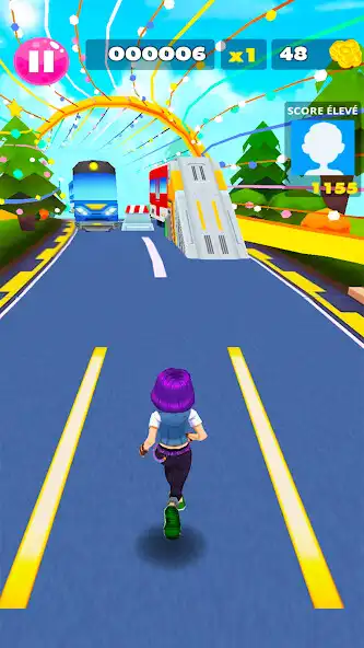 Play Princess Lady Subway Bus Run as an online game Princess Lady Subway Bus Run with UptoPlay