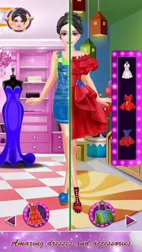 Play Princess Makeup and Dress Up Salon: Girl Games as an online game Princess Makeup and Dress Up Salon: Girl Games with UptoPlay