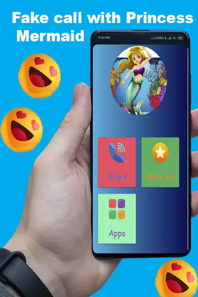 Play Princess Mermaid Fake Call as an online game Princess Mermaid Fake Call with UptoPlay
