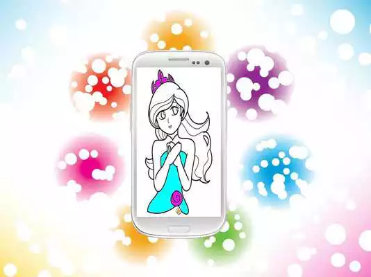 Play Princess Paint Coloring Book.