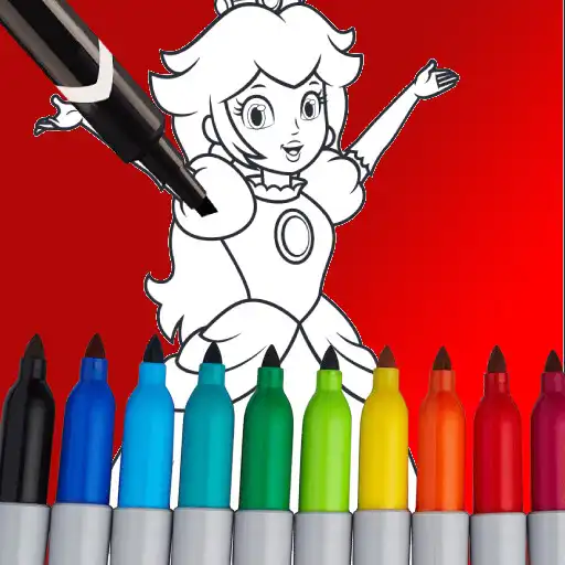 Play Princess Peach Coloring book APK