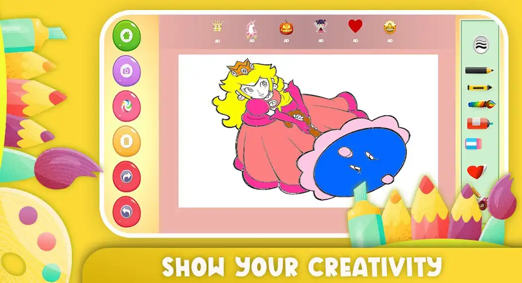 Play Princess Peach coloring as an online game online Princess Peach coloring with UptoPlay Play Princess Peach coloring as an online game Princess Peach coloring with UptoPlay