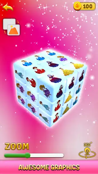 Play Princess Rubiks Cube Sort 3D  and enjoy Princess Rubiks Cube Sort 3D with UptoPlay