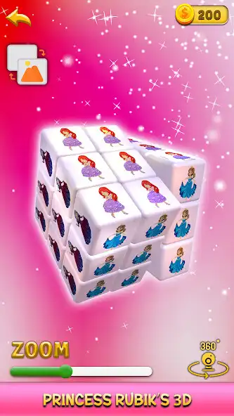Play Princess Rubiks Cube Sort 3D as an online game Princess Rubiks Cube Sort 3D with UptoPlay
