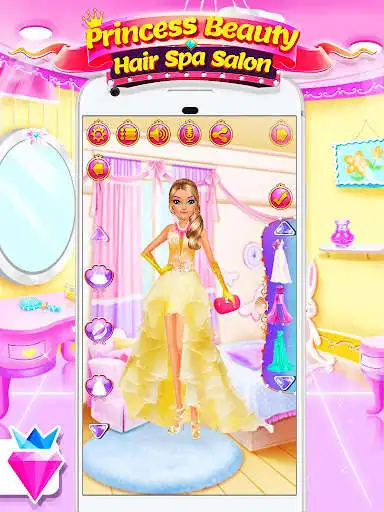 Play Princess Salon - Dress Up Makeup Game for Girls as an online game Princess Salon - Dress Up Makeup Game for Girls with UptoPlay
