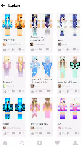 Play Princess Skins for Minecraft