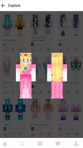 Play Princess Skins for Minecraft