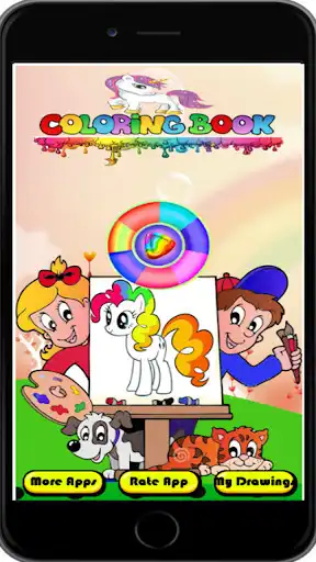 Play Princess Unicorn : Coloring book for children  and enjoy Princess Unicorn : Coloring book for children with UptoPlay