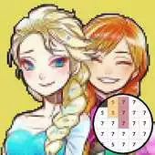 Free play online Princess Unicorn Pixel Color By Numbers Coloring APK