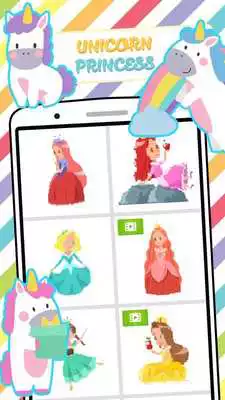 Play Princess Unicorn Pixel Color By Numbers Coloring