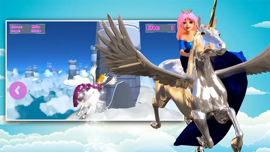 Play Princess Unicorn Sky World Run  and enjoy Princess Unicorn Sky World Run with UptoPlay