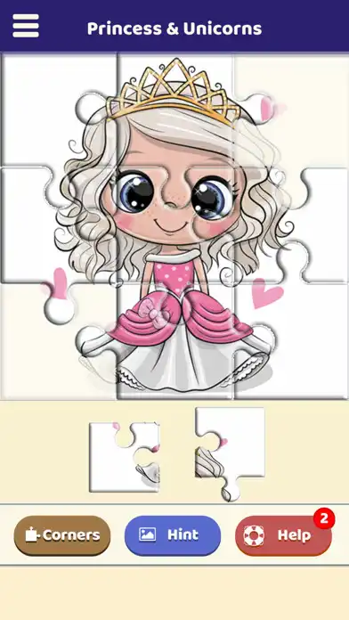 Play Princess  Unicorns Puzzle  and enjoy Princess  Unicorns Puzzle with UptoPlay
