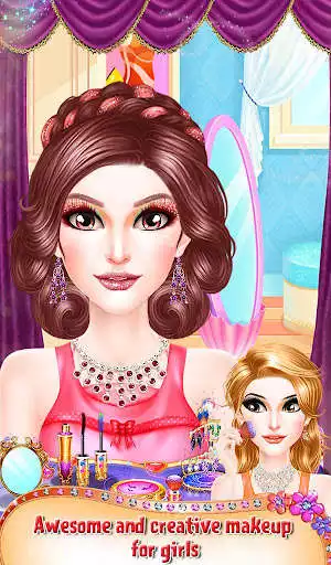 Play Princess Valentine Hair Style as an online game Princess Valentine Hair Style with UptoPlay
