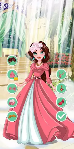 Play princess wedding dress up