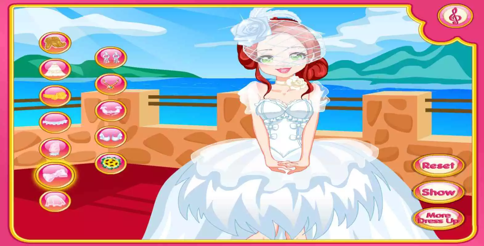 Play princess wedding dress up