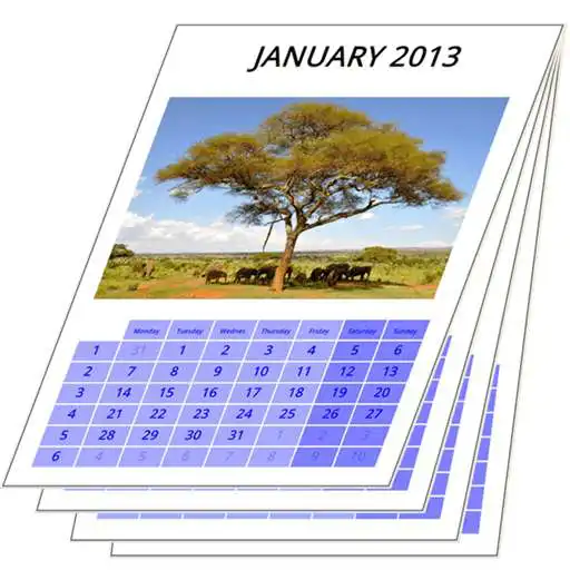 Free play online Printable wall calendar free  APK