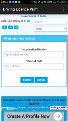Play Print Driving Licence