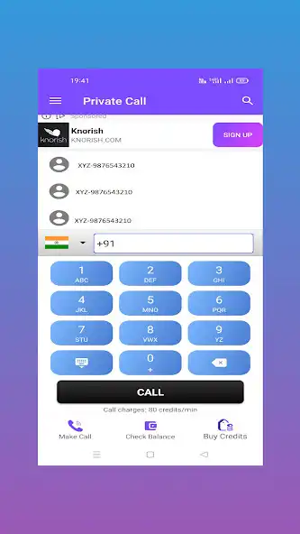 Play Private Call App as an online game Private Call App with UptoPlay