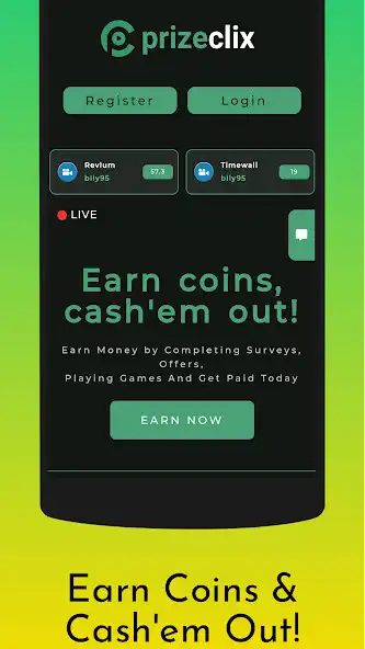 Play PrizeClix: Earn Coins  Prizes  and enjoy PrizeClix: Earn Coins  Prizes with UptoPlay