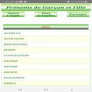 Play Prénoms du calendrier  and enjoy Prénoms du calendrier with UptoPlay