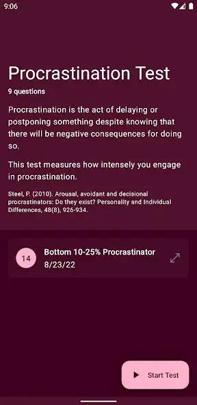 Play Procrastination Test  and enjoy Procrastination Test with UptoPlay