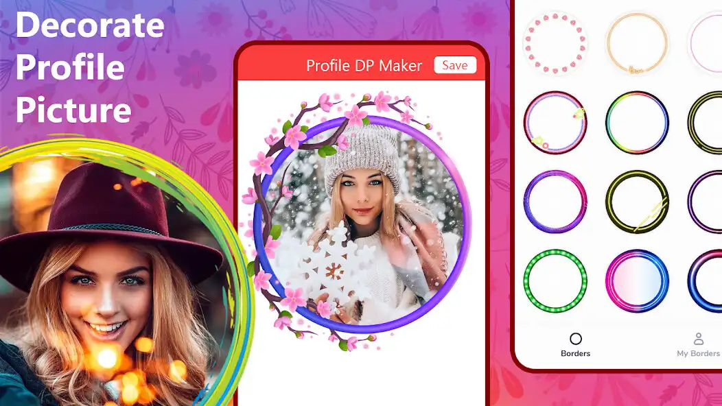 Play Profile Picture Borders Frames  and enjoy Profile Picture Borders Frames with UptoPlay