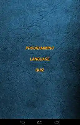 Play Programming Language Quiz