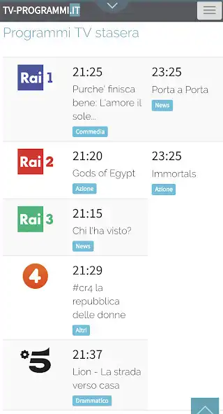 Play Programmi TV Play Programmi TV