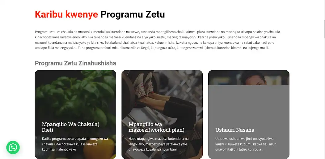 Play Program za Mazoezi as an online game Program za Mazoezi with UptoPlay
