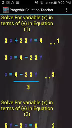 Play Progwhiz Equation Teacher Demo