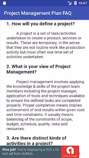 Play APK Project Management Plan FAQ  and enjoy Project Management Plan FAQ with UptoPlay com.mitran.projectmgmtproject
