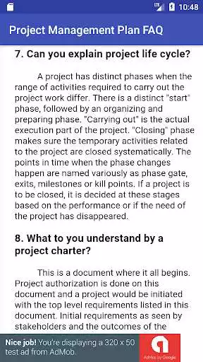 Play APK Project Management Plan FAQ  and enjoy Project Management Plan FAQ with UptoPlay com.mitran.projectmgmtproject