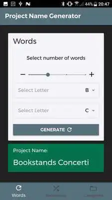 Play Project Name Generator Play Project Name Generator