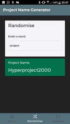 Play Project Name Generator Play Project Name Generator