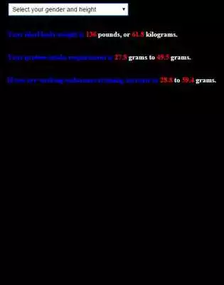 Play Protein Calculator as an online game Protein Calculator with UptoPlay