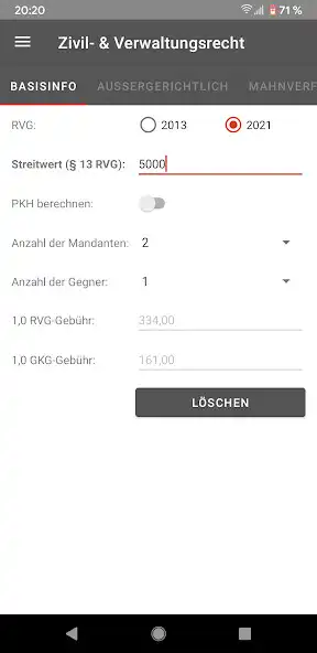 Play Prozesskostenrechner as an online game Prozesskostenrechner with UptoPlay