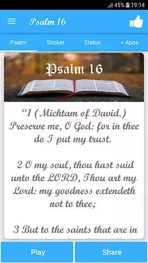 Play Psalm 16  and enjoy Psalm 16 with UptoPlay