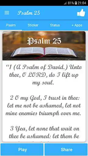 Play Psalm 25  and enjoy Psalm 25 with UptoPlay