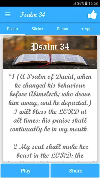 Play Psalm 34  and enjoy Psalm 34 with UptoPlay